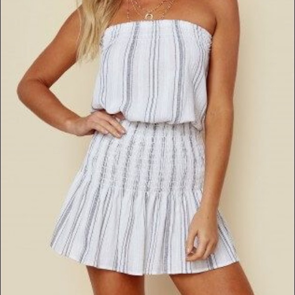 Blue Life striped mini dress